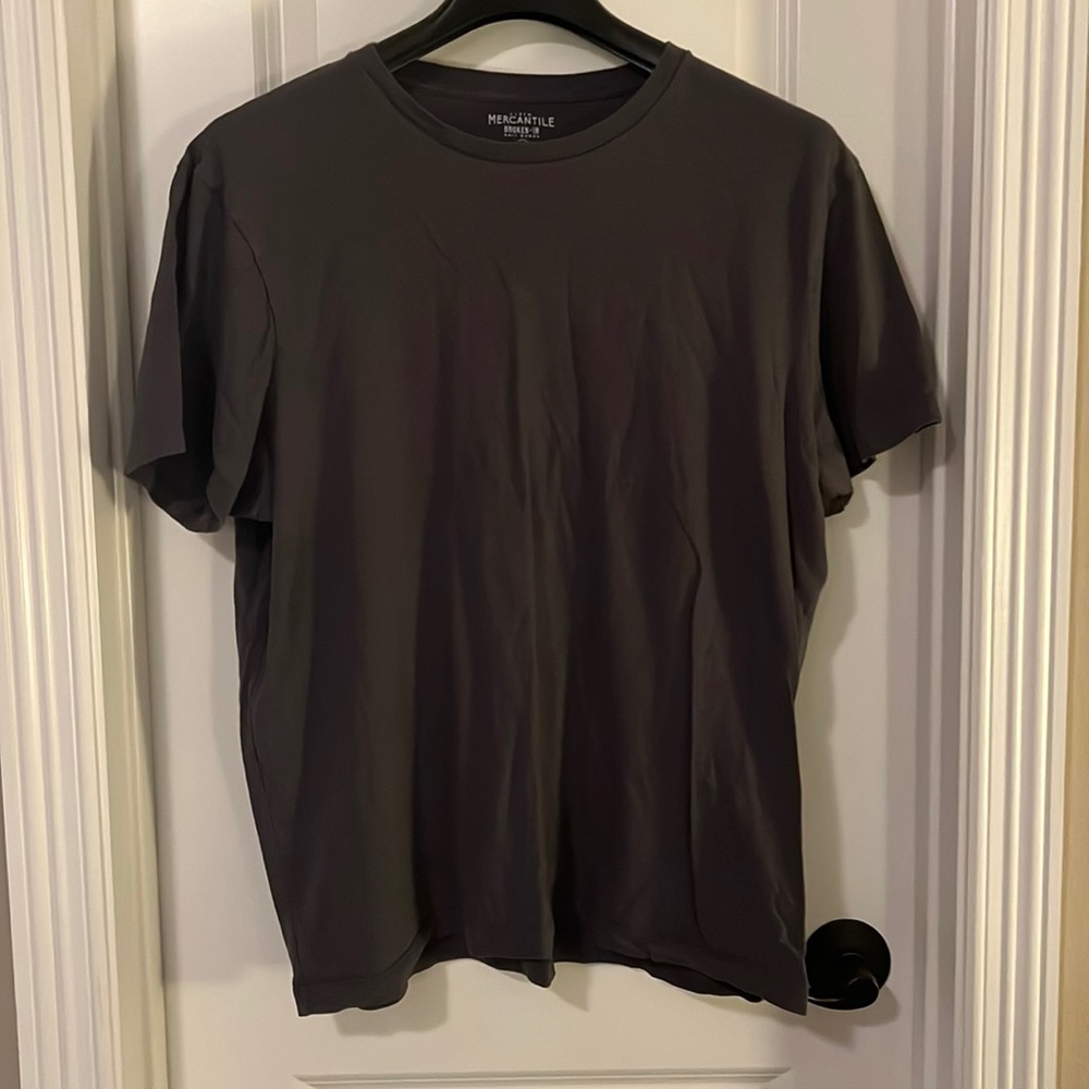 J Crew Mercantile Broken-In Knit Goods Tee - Grey